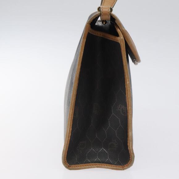 DIOR Honeycomb Canvas Hand Bag Pvc Black - Picture 5 of 12